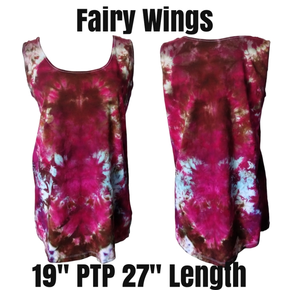 1X Tie Dye Tank Top Scrunch Designs - Picture 3 of 6